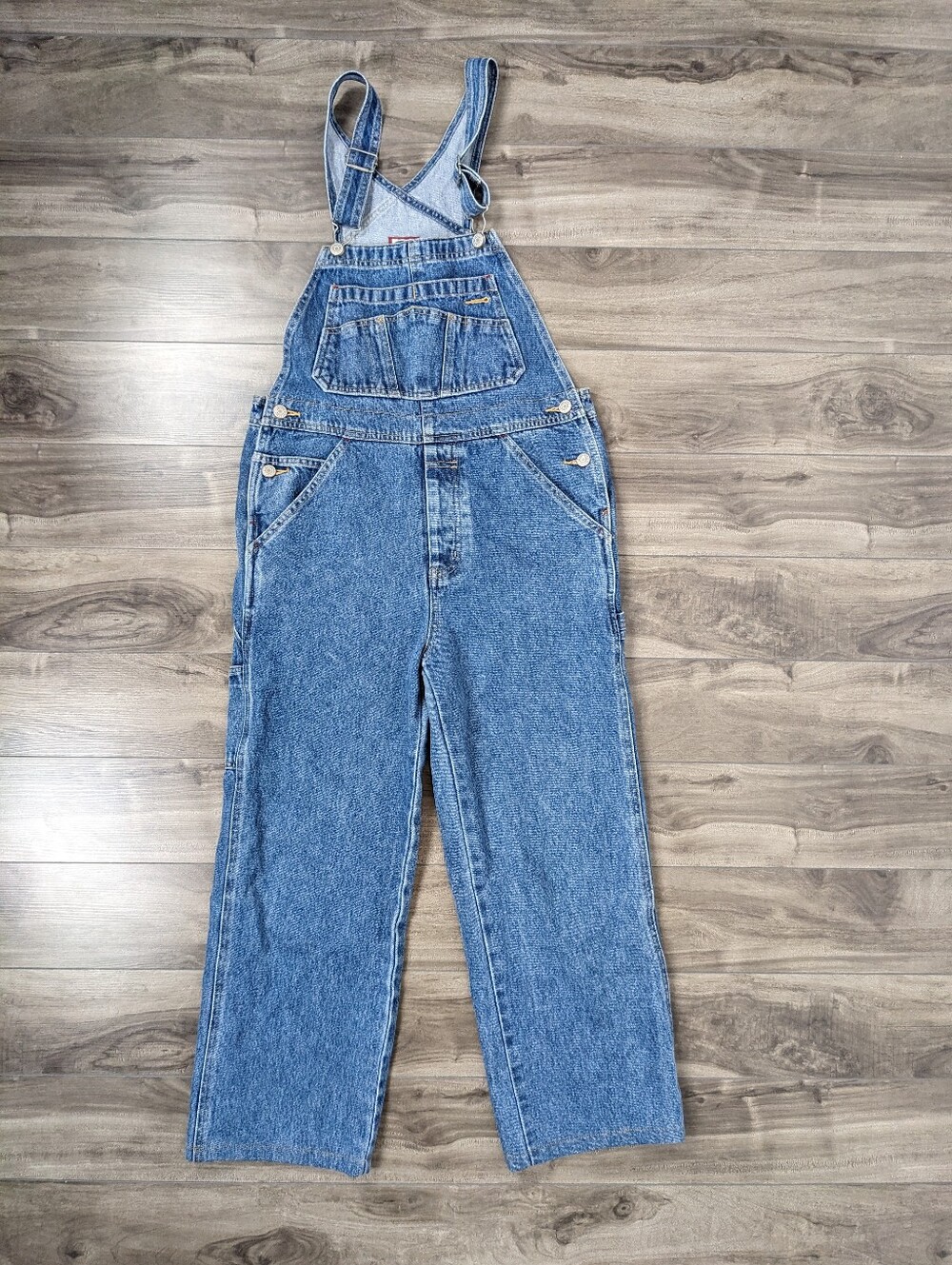Vintage Old Navy Women's Carpenter Overalls Size 12 100% Cotton